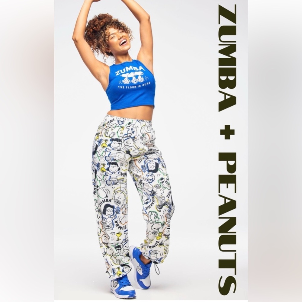 Zumba Peanuts Character Print Jogger Pants